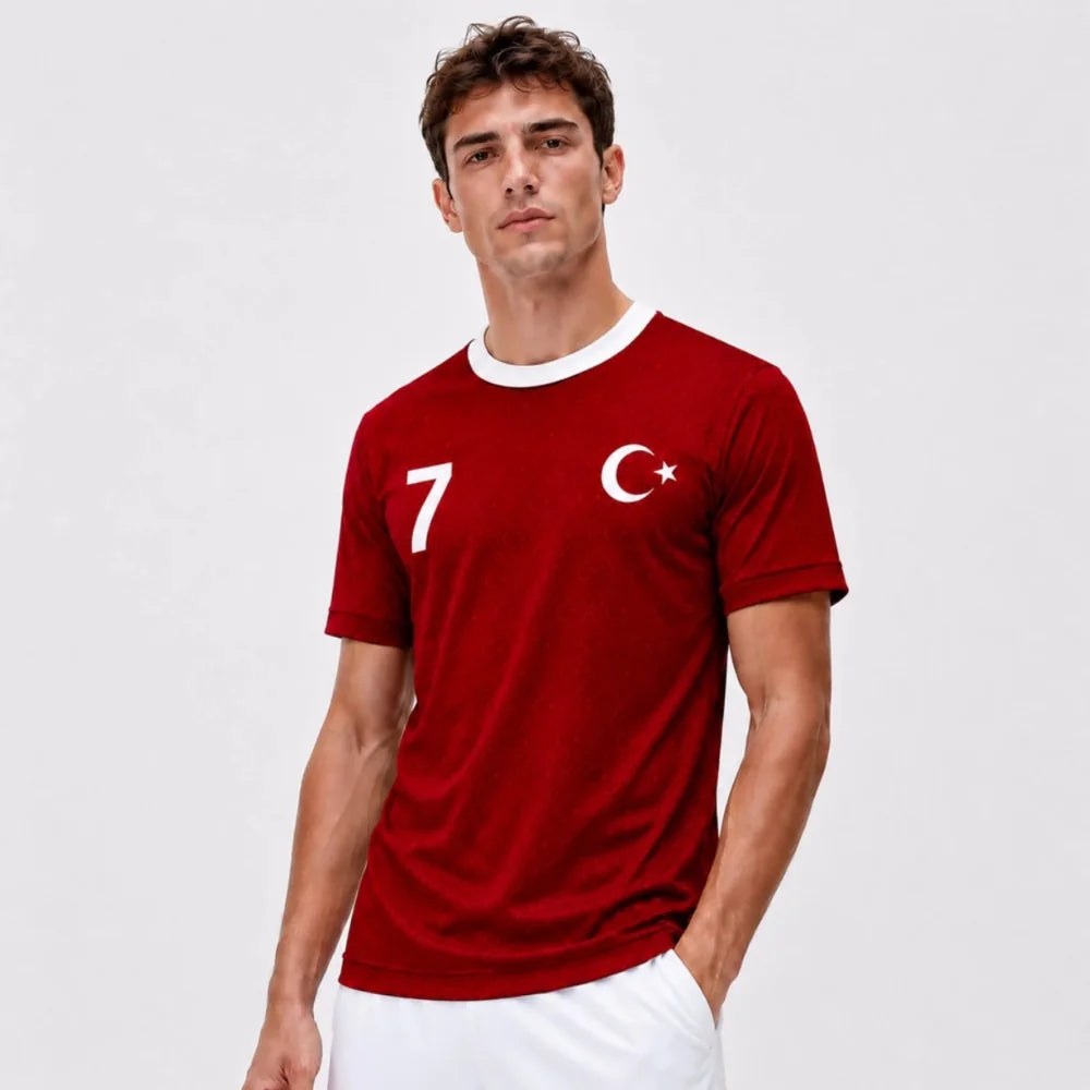 Personalized men's football jersey — Turkiye