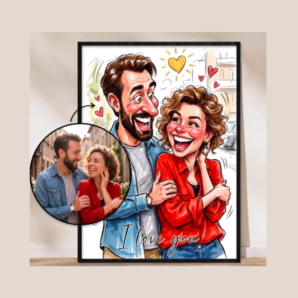 Personalized Poster "Couple Sketch"