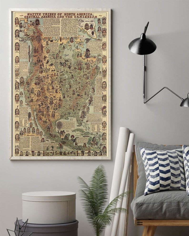 Native American Maps Poster